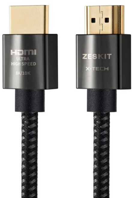 제스킷 X테크 48Gbps 초고속 HDMI 케이블 5피트 8K60 4K120 144Hz eARC HDR 2.2 2.3 돌비 비전 애플 TV 4K 로쿠 소니 LG 삼성 엑스박스, 2.5m/8ft, 1개