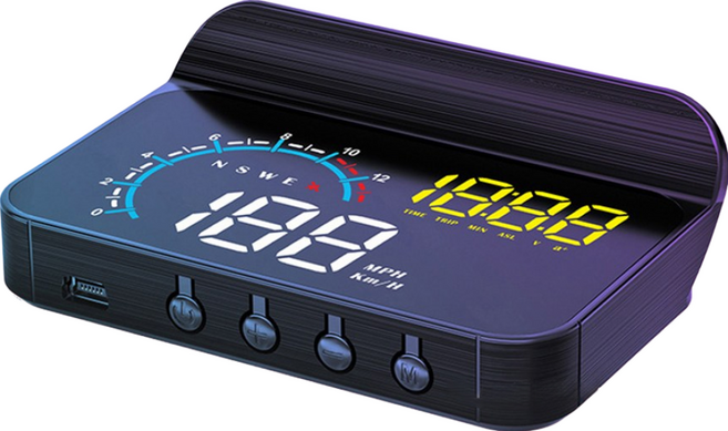 領先者 M12 OBD2+GPS 雙系統 汽車HUD顯示器, 1個