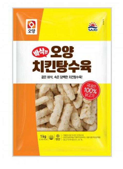 바삭한치킨탕수육 알뜰 냉동, 1kg, 1개