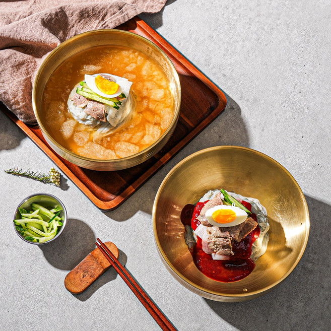 [면사리 비빔장 개별포장] 권춘봉 함흥 냉면 동치미육수 물냉면+비빔냉면 세트, 7세트, 800g