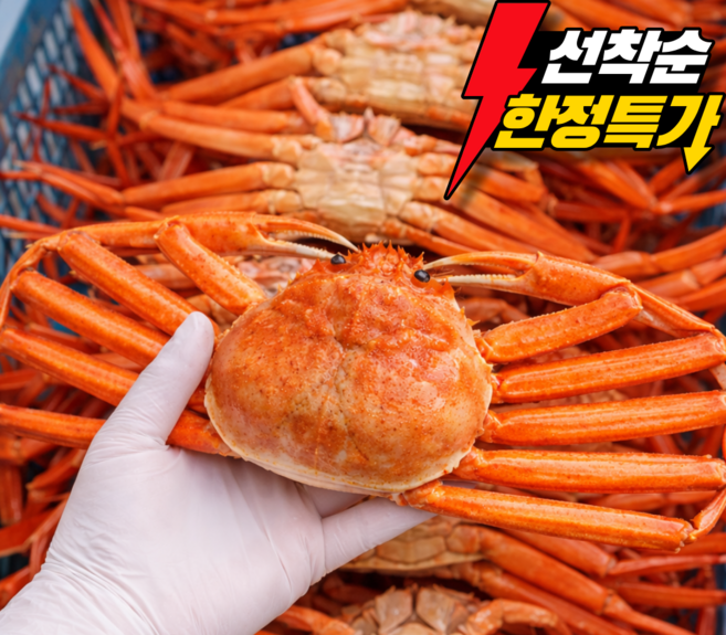 [2주 초특가] 수율90%내외 특A급 박달홍게 자숙, 1박스, 4kg (특A급 박달홍게)