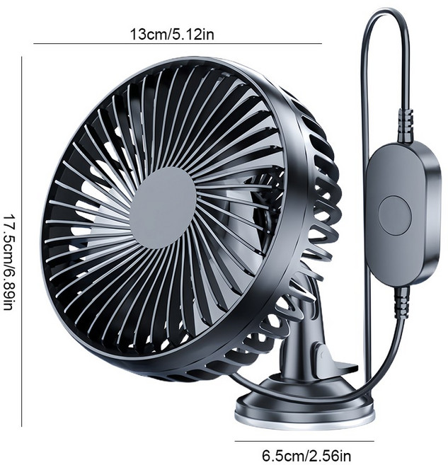 빨판 전기 자동차 조절 공기 선풍기 차량 강풍 SUV용 서큘레이터 서큘레이터 12 선풍기 24V 전기 미니 가능한 자동차 서큘레이터, 5V USB -B