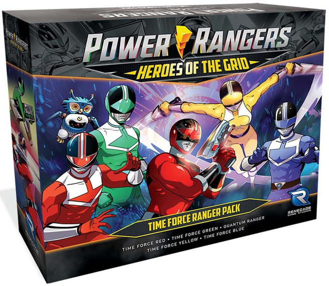 Renegade Game Studios 파워 레인저 타임 포스 확장판 히어로즈 오브 더 그리드 보드 게임 2-5명, Renegade Game Studios 파워 레인저 타