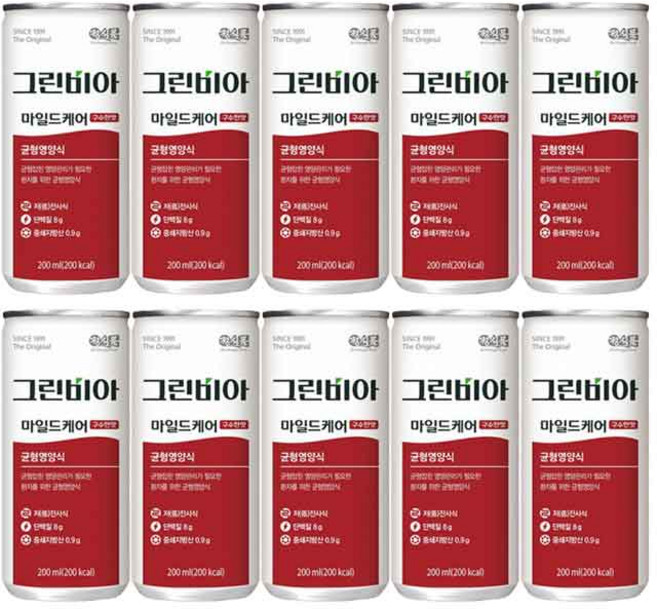 그린비아 구수한맛 완전균형 영양식, 200ml, 10개