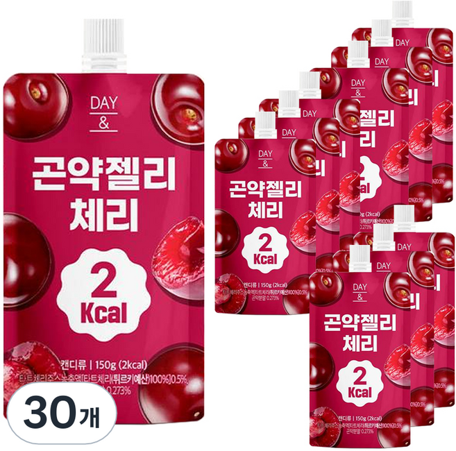 데이앤 곤약젤리 체리, 150g, 30개