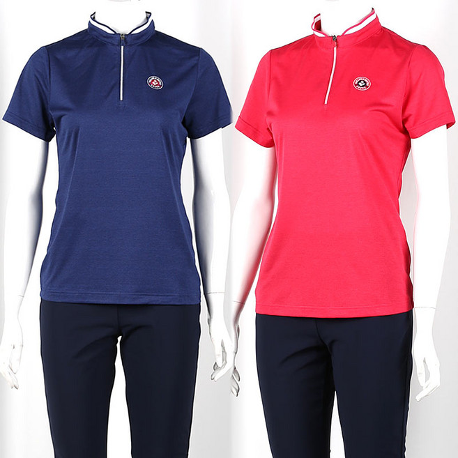 큰언니큰오빠 여성반팔티셔츠 스판 반목티 엄마옷 단체복 작업복 여성등산티셔츠 빅사이즈