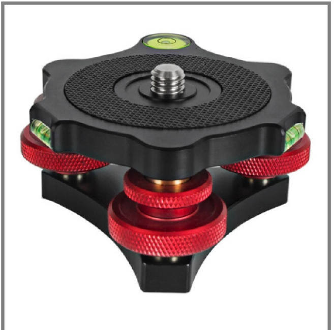 체리스팟 CS-LP64 카메라 삼각대 레벨링 베이스 수평 미세조절 플레이트, 1개, 헤드