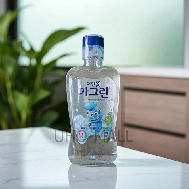 가그린 어린이 구강청결제 청포도향 380ml 4개 - 쿠팡
