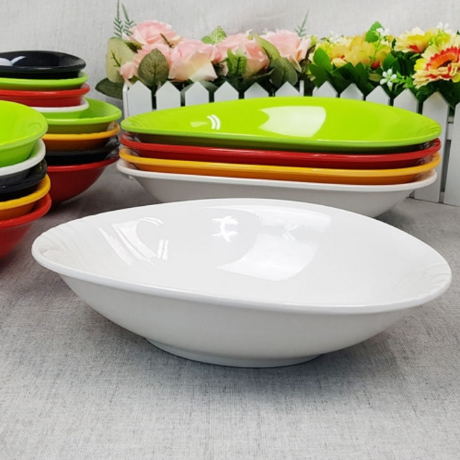 컬러 멜라민 웰빙 샐러드 볼 BB 대접, 컬러멜라민 웰빙샐러드볼대 G-5400, 빨강, 1개