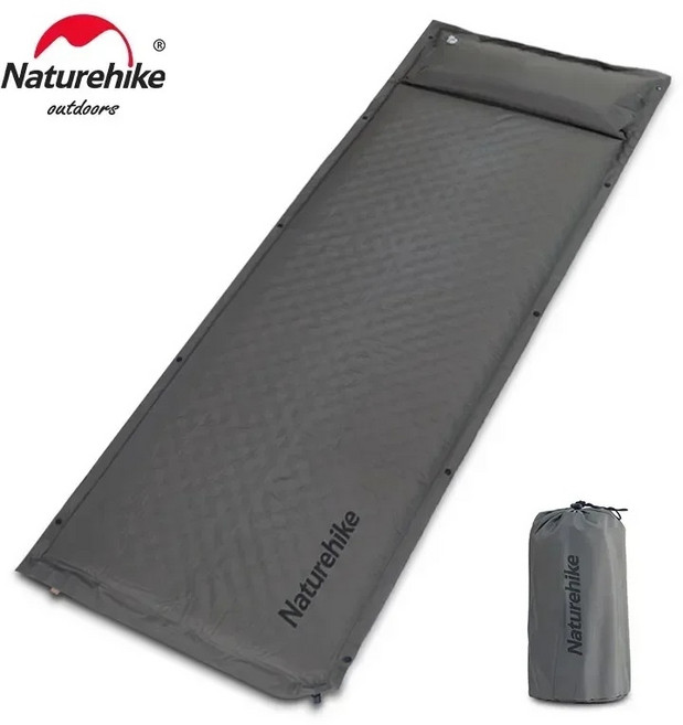 네이처하이크 캠핑 자충매트 에어매트, 싱글 6cm 그린