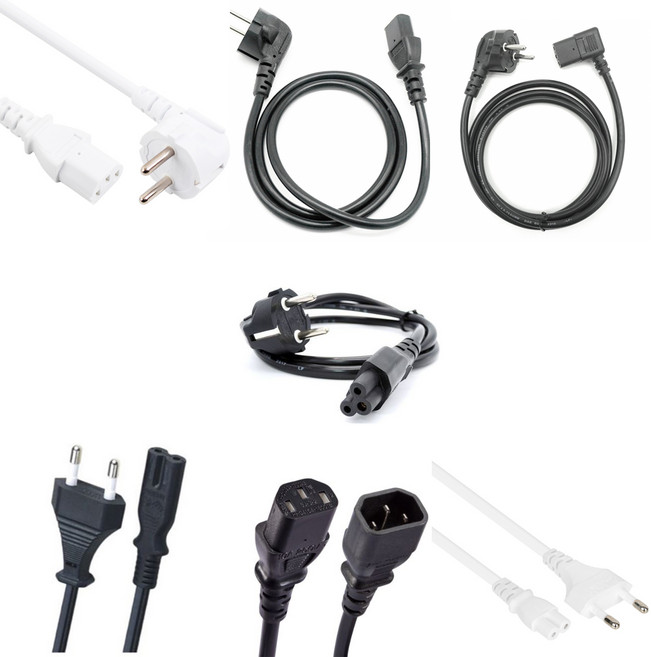 연승샵 국산 모니터 전원케이블 샤오미 8자코드 3구 AC 파워케이블 선, 블랙 2M