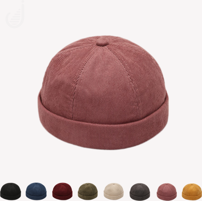 EVLV 코듀로이 와치캡 숏 비니