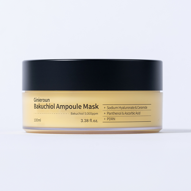 수면팩 주름개선 탄력 슬리핑팩 저자극 나이트팩 안티에이징 지니로운 바쿠치올 앰플 마스크, 1개, 100ml