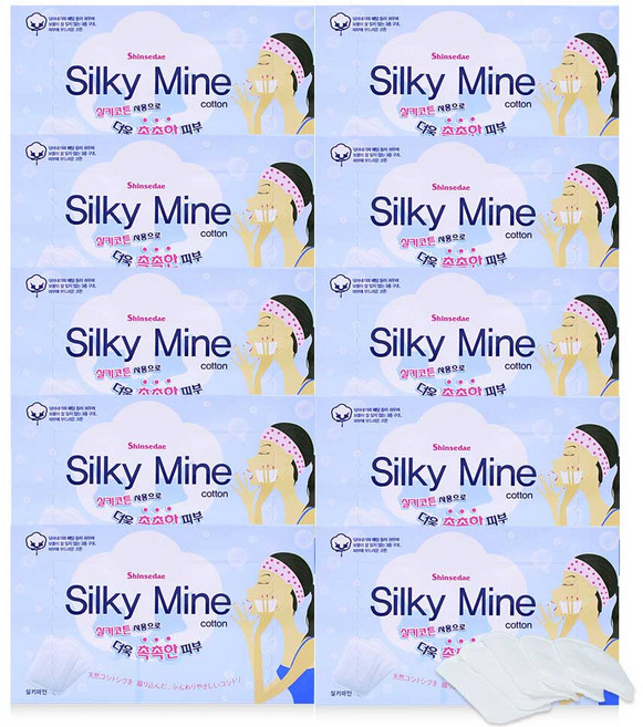 신세대 실키코튼 화장솜, 80매입, 10개