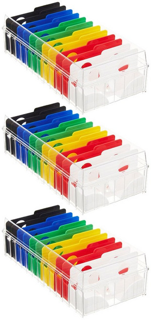 나카바야시 명함 보관통 명함꽂이 600매, 비비드