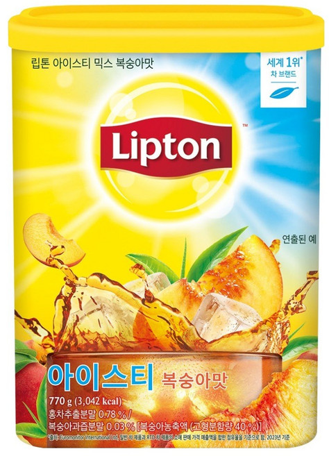 립톤 아이스티 믹스 복숭아맛, 770g, 1개입, 1개