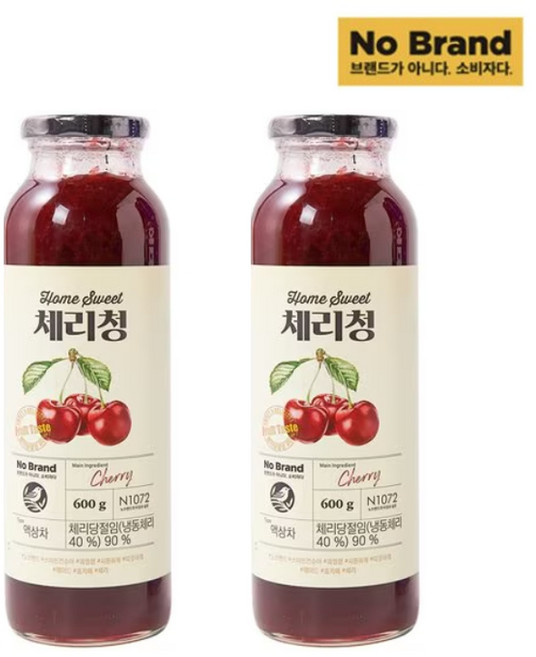 노브랜드 체리청 600g, 2개