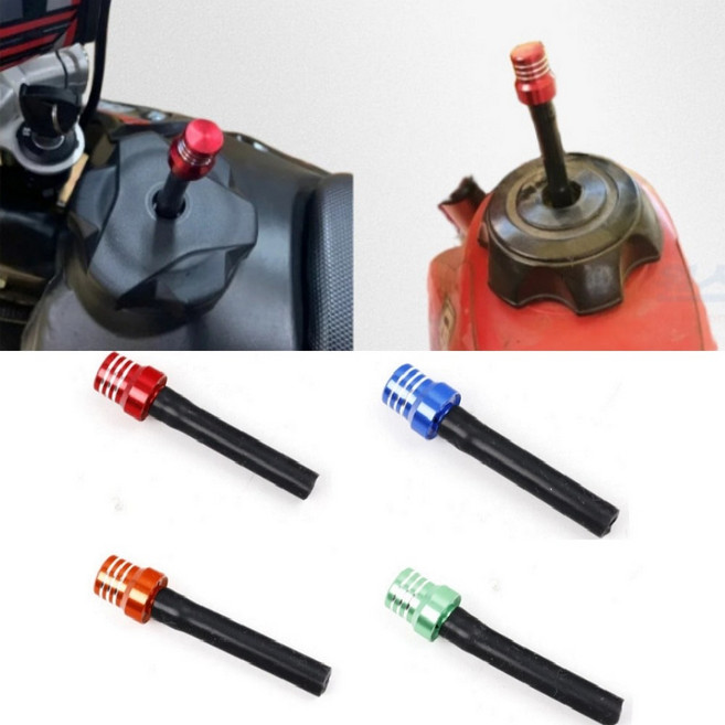 오토바이 연료 역류방지 탱크캡 에어벤트 주유구캡, 블루