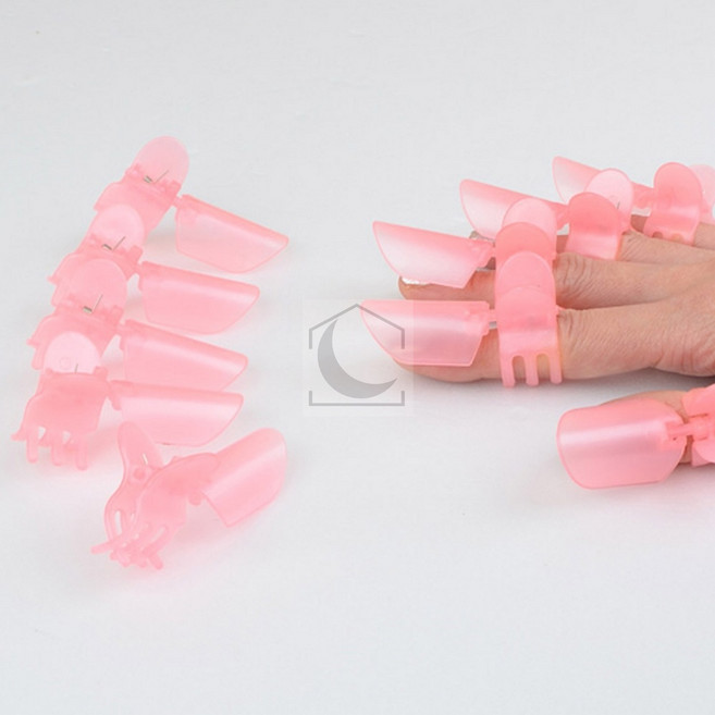 10P 집게형 매니큐어 보호대 매니큐어보관함