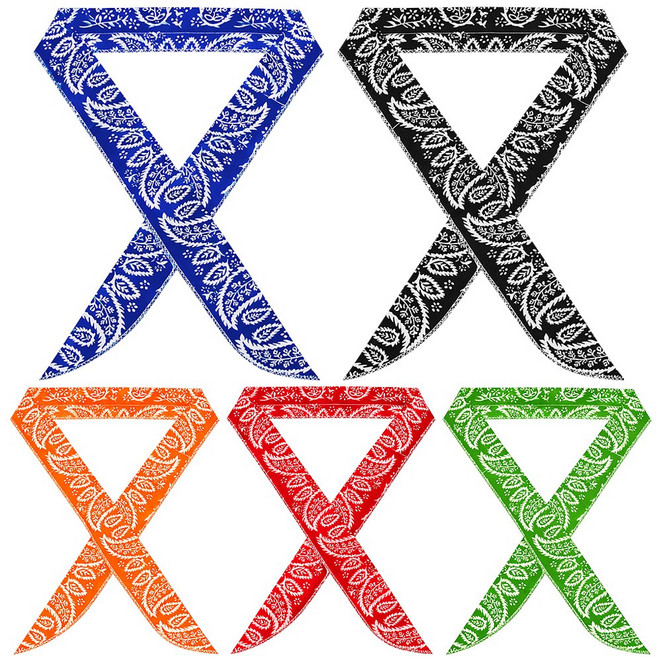 하람커머스 페이즐리 냉동 아이스 쿨스카프, 레드