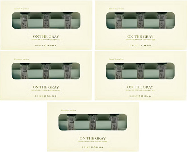 데일리콤마 시그니처퍼퓸 디스커버리세트 (온더그레이), 5개, 9.9ml