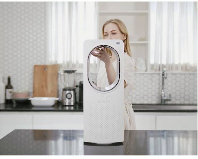 날개없는 무엽 선풍기 날없는선풍기 아기 무풍 무소음 타워형