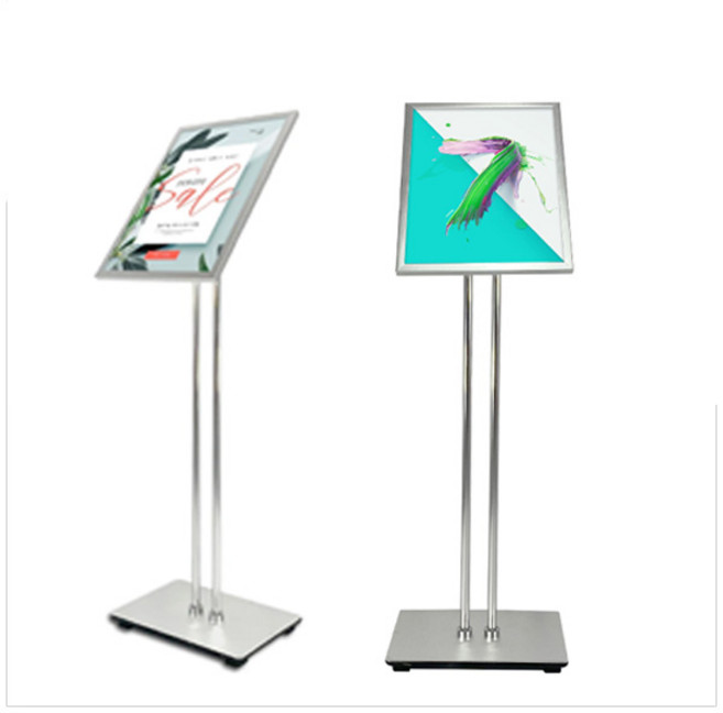 포소터 스탠드 회전형 입간판 메뉴판 광고판 실버색상, 2 포스터스탠드투풀형 A3