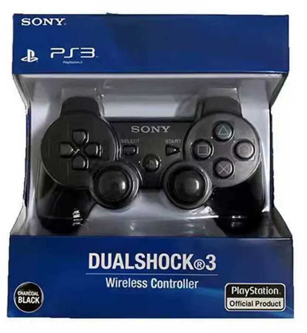 플스3 듀얼쇼크3 호환 조이패드 스틱 컨트롤 무선, 검정색 [무료 데이터 케이블 + 로커 캡 ], A. 검정색 데이터 케이블 캡