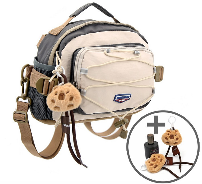 미쓰백 하이루트 여행용 등산 미니 배낭 스포츠 2way 크로스 백팩