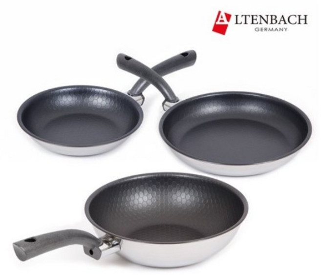 [알텐바흐] 엑스클립스 통5중 퍼펙트 3종세트 (F22+F28+W28), 프라이팬22cm+프라이팬28cm+웍팬28cm, 1개