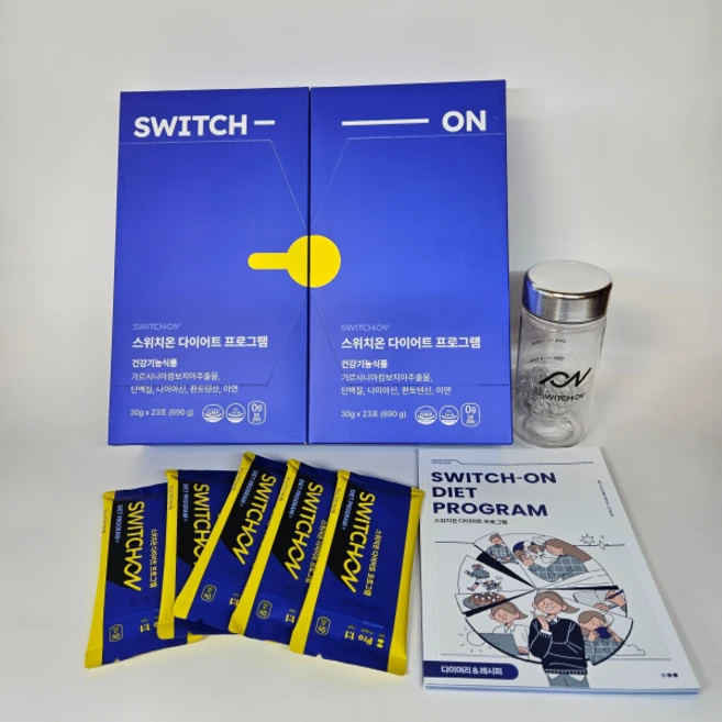 스위치온 다이어트 프로그램 3주 프로그램 프로틴 분리유청단백질 분말 파우더, 30g, 46개 - 쿠팡