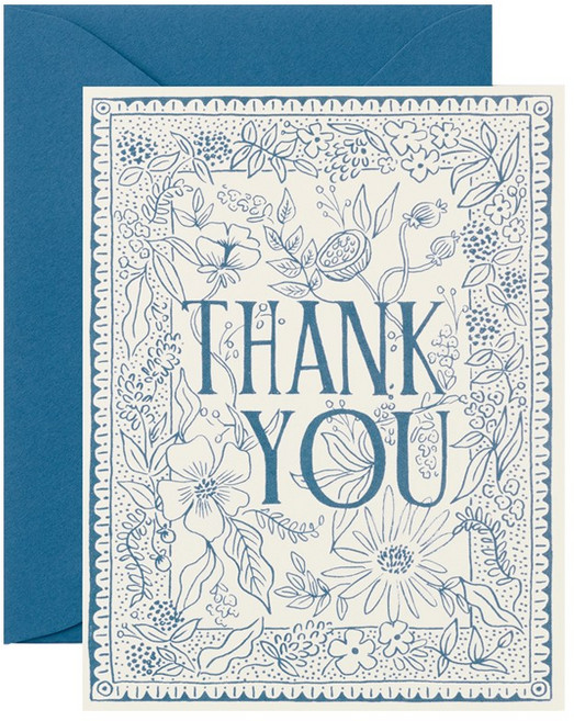 라이플페이퍼 Delft Thank You Card 감사 카드, 단품