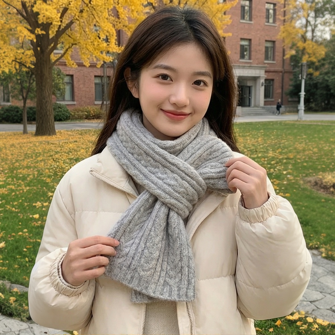 R Succeed I 여성 겨울 머플러 따뜻한 소프트 패션 에 베이직 목도리