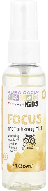 Aura Cacia 키즈 포커스 아로마테라피 미스트 59 ml (2 fl oz) Cacia (아우라 카시아), Aura Cacia (아우라 카시아) Cacia, 키즈, 1개 - 쿠팡