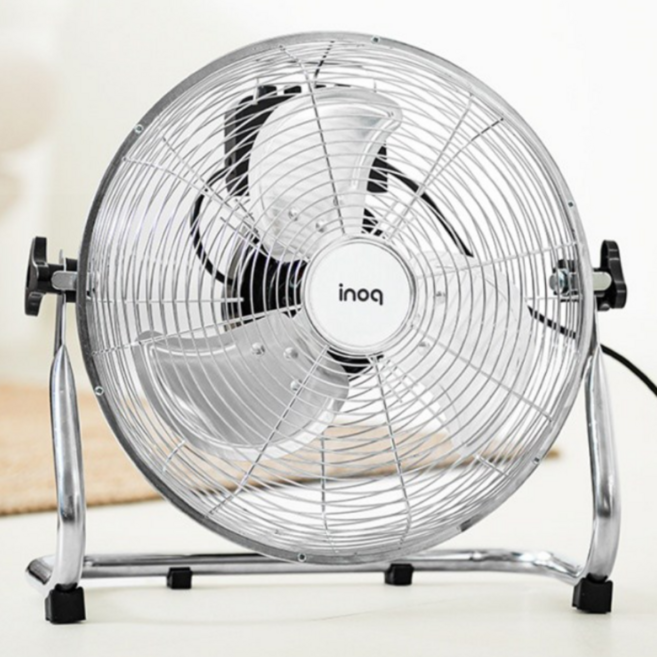 이노크 산업용 대형 선풍기 3단 강력풍 고속 알루미늄 날개 메탈 안전망 업소용, 14인치 중형