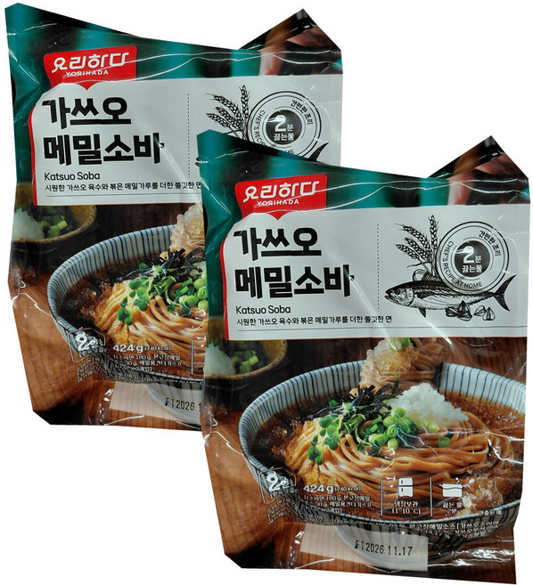 요리하다 가쓰오 메밀소바, 2개, 424g