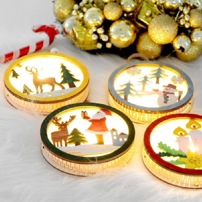 아트박스/클레이피아 크리스마스 무드등 만들기 원형 LED 포함, 04. 눈사람 FWPK0404, 1개