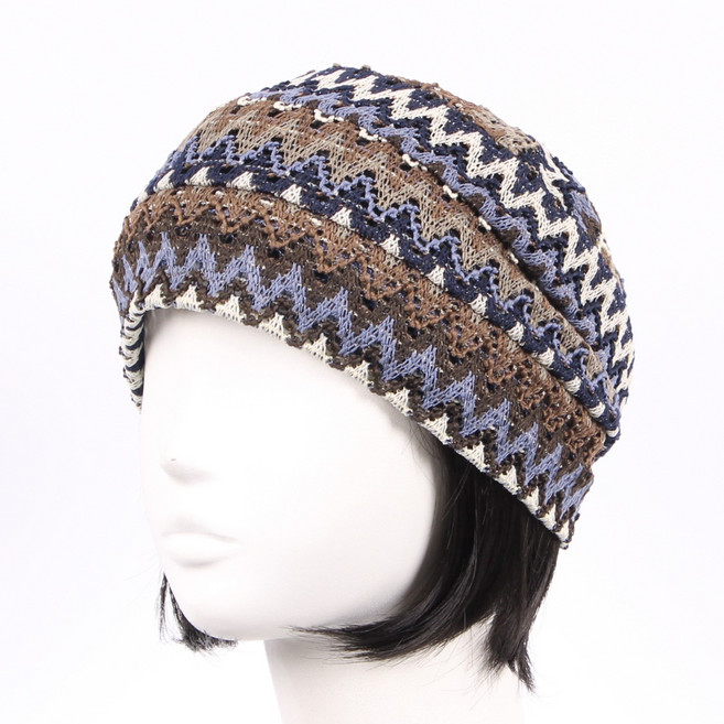 러블리줌마 여성 여름 비니 두건 망사모자 지그재그망사비니(BN-042)