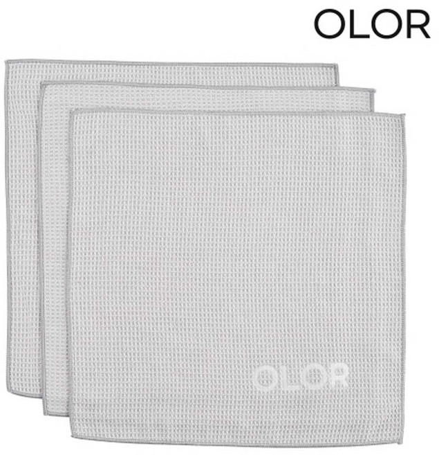 자동차 유리 타월 초극세사 현대모비스 오로르 글래스타월 40 x 40 3장, 2개, GRAY 그레이