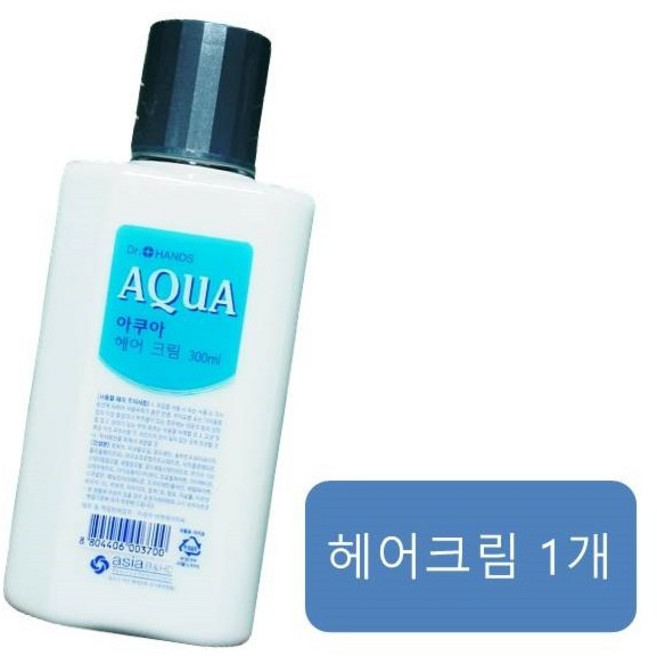 업소용 헤어크림 300ml 1개 아쿠아 헤어크림 닥터핸즈 헤어크림