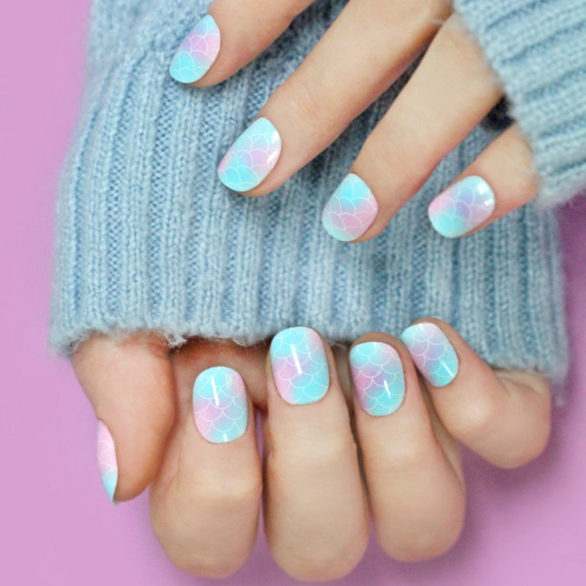 제논네일 붙이는 네일팁 인조손톱, 50 민트머메이드, 1세트