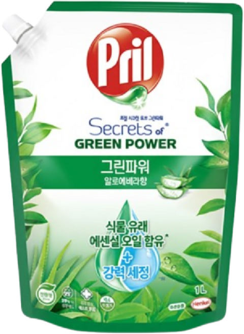 프릴 그린파워 알로에베라향 1L, 6개