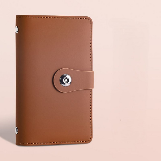 다이어리 새해 신년 현금 바인더 지폐 수납 지갑 챌린지 속지 현금다이어리, 브라운