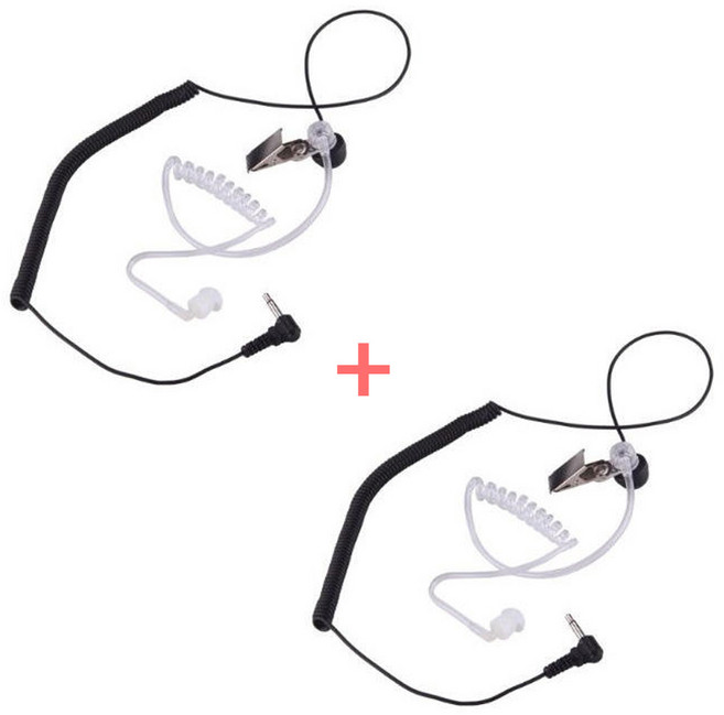 디보이스 TE-07 경호용 무전기 이어폰 2개 1세트 무통증 인이어 분리형 튜브형