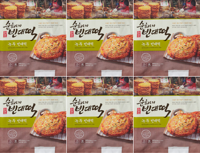 피코크 순희네 빈대떡 400g 6개