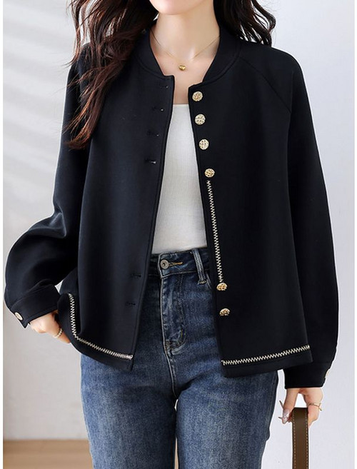 에꼴드파리 반넥 금장 버튼 점퍼 F59WUB021Z