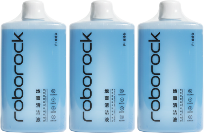 [정품] 로보락 세제 세정제 클리너 S10 S9 S8 S7 맥스 울트라, 3개, 1L