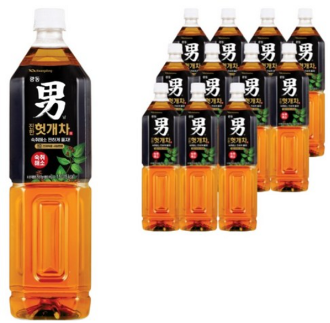 광동 힘찬하루 헛개차, 1.5L, 12개입