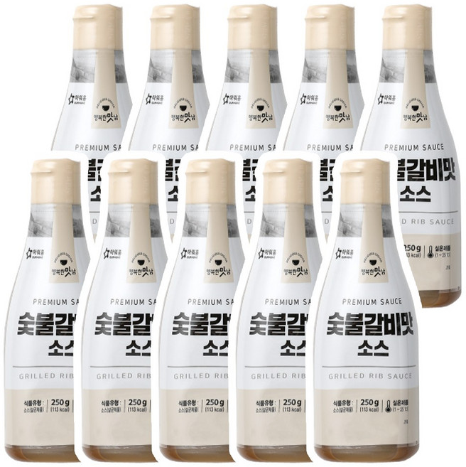 아워홈 행복한맛남 숯불갈비맛소스, 250g, 10개