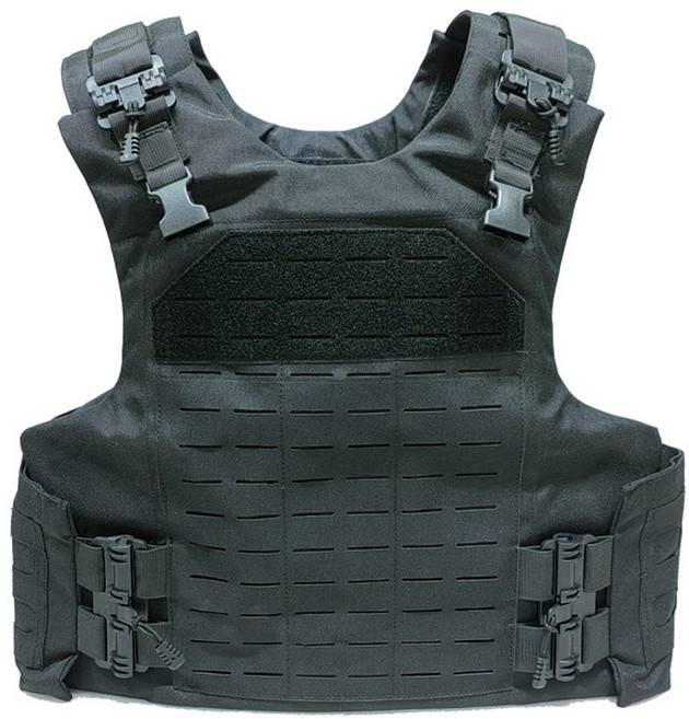 경량 전술 방탄조끼 생활방범 보안조끼 출근길 남녀공용 경찰 안전 보호의류, Black